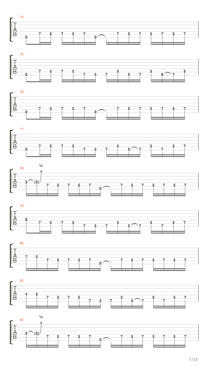 600吉他谱