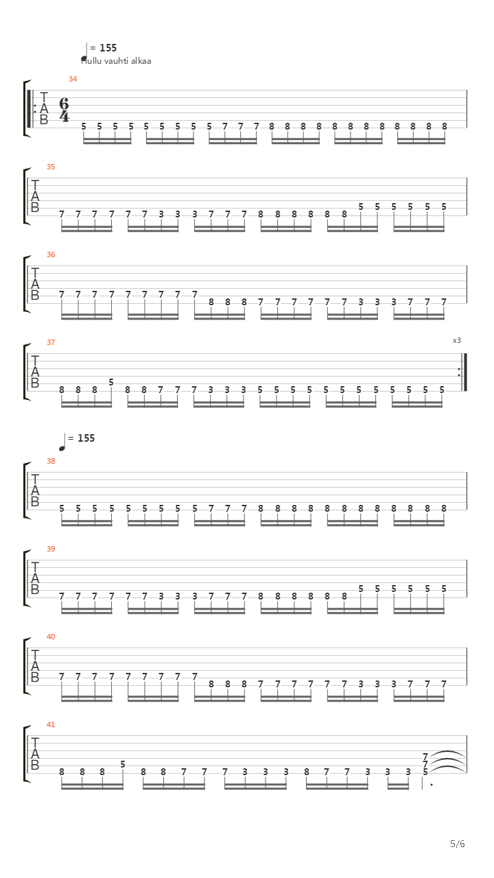 Battlesong吉他谱