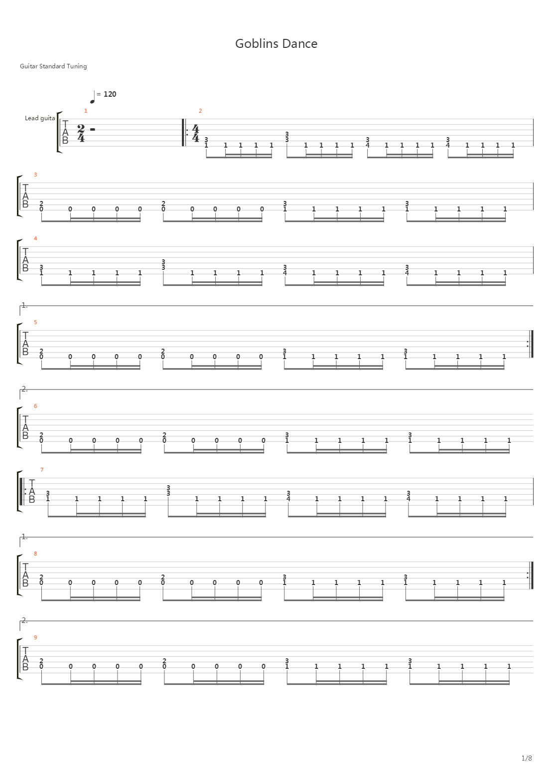 Goblins Dance吉他谱