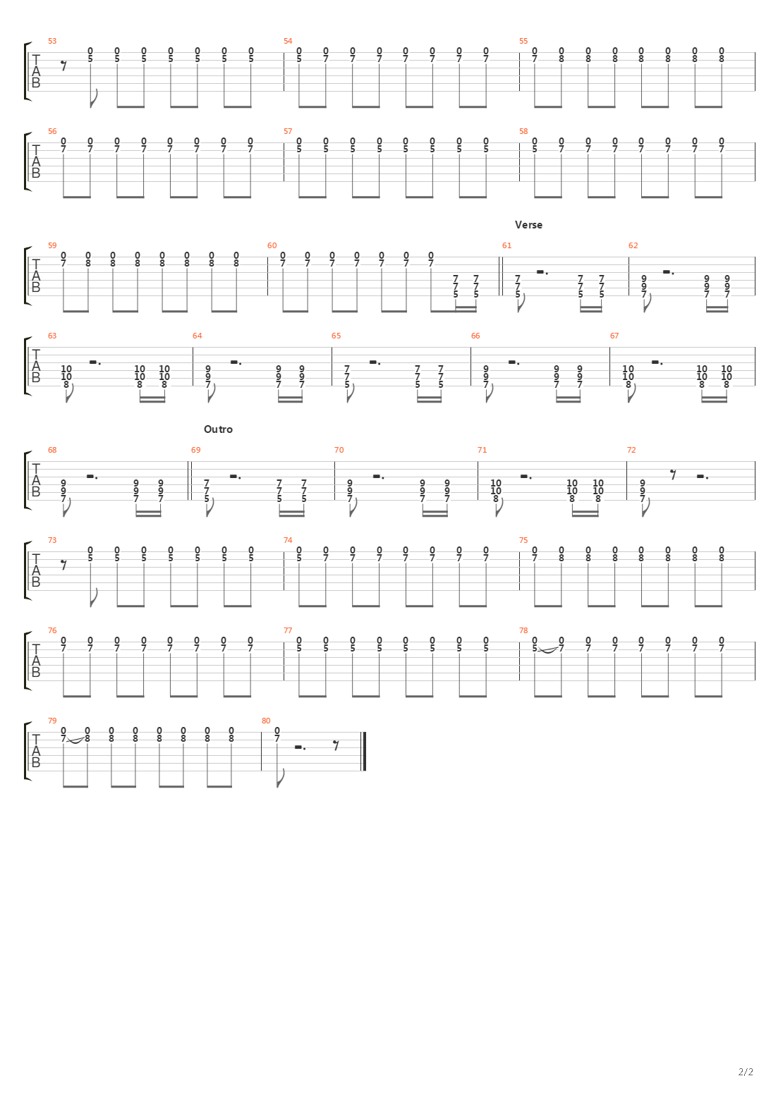 Exercise One吉他谱