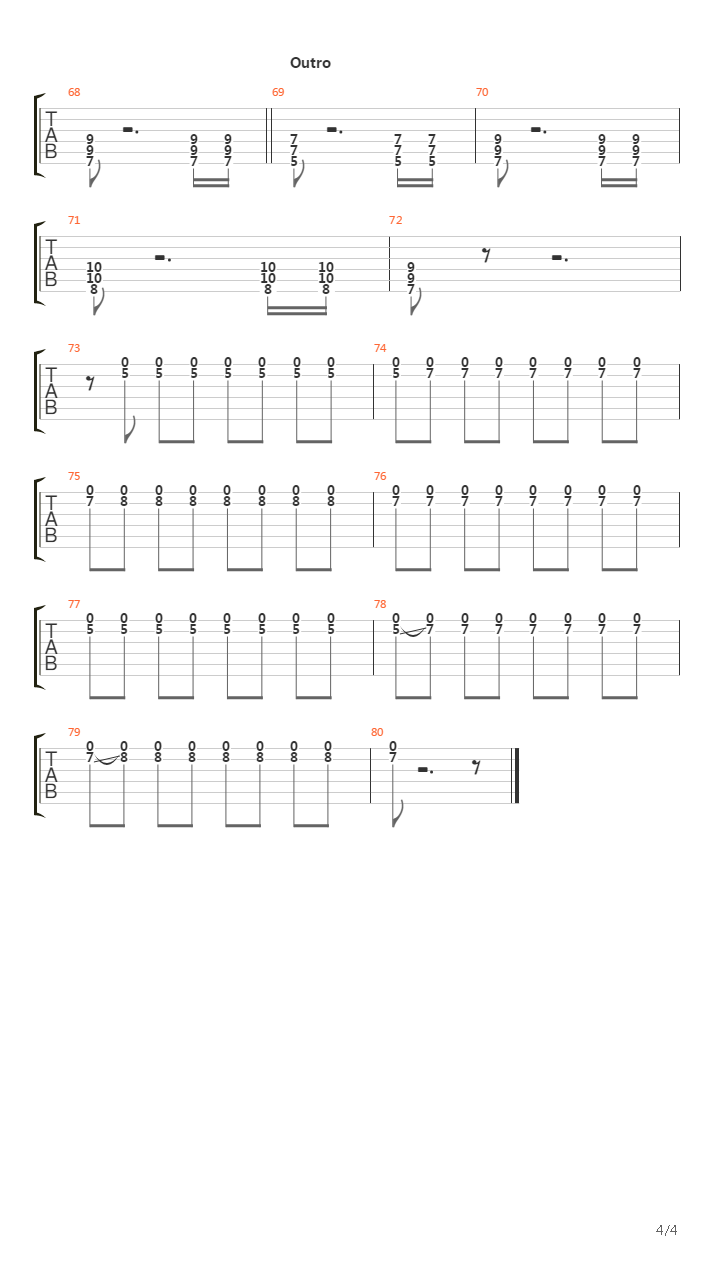 Exercise One吉他谱