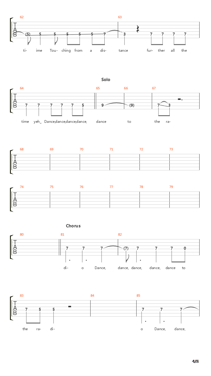 Transmission吉他谱