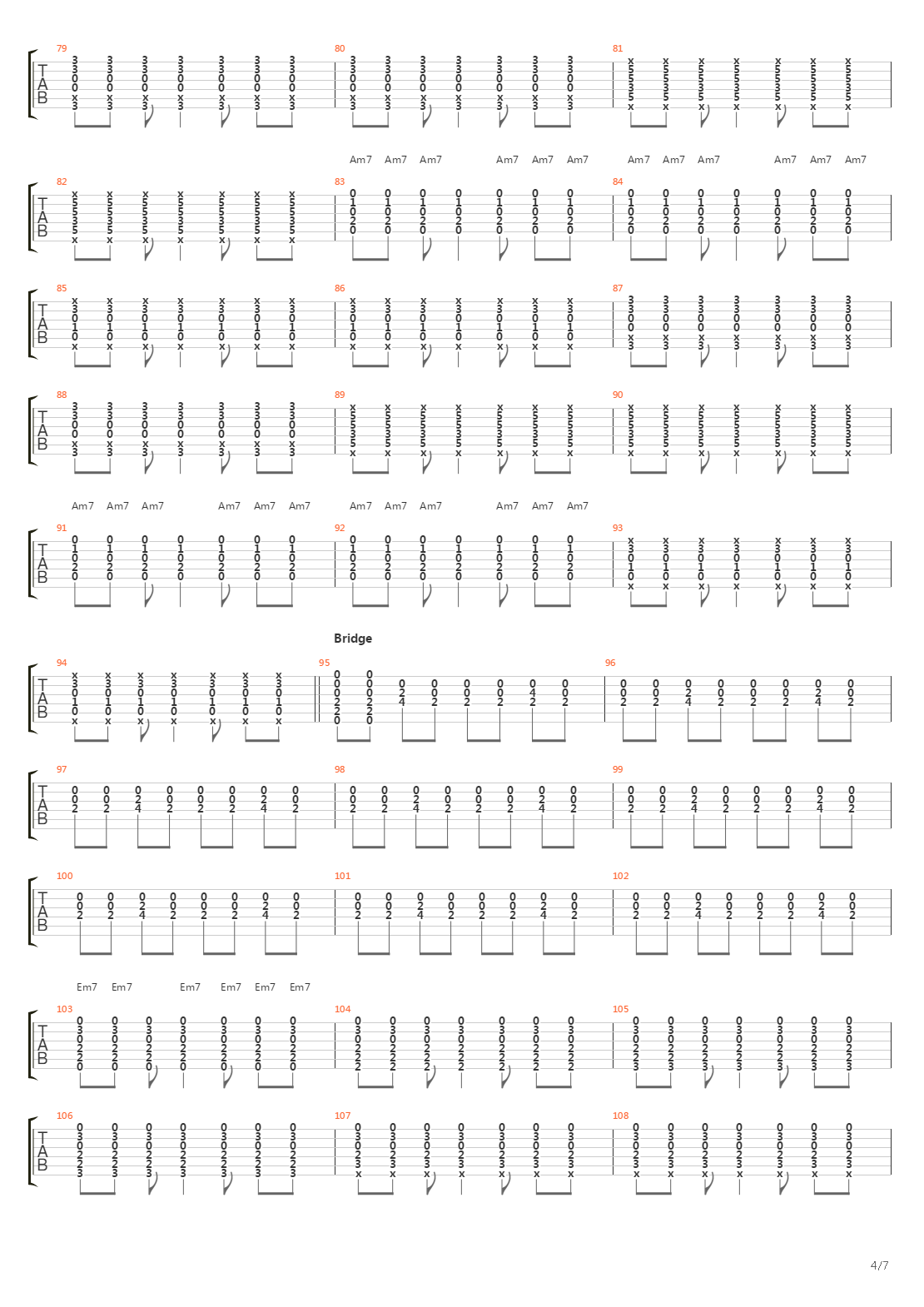 3x5吉他谱