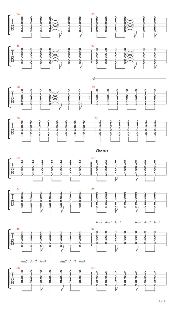 3x5吉他谱