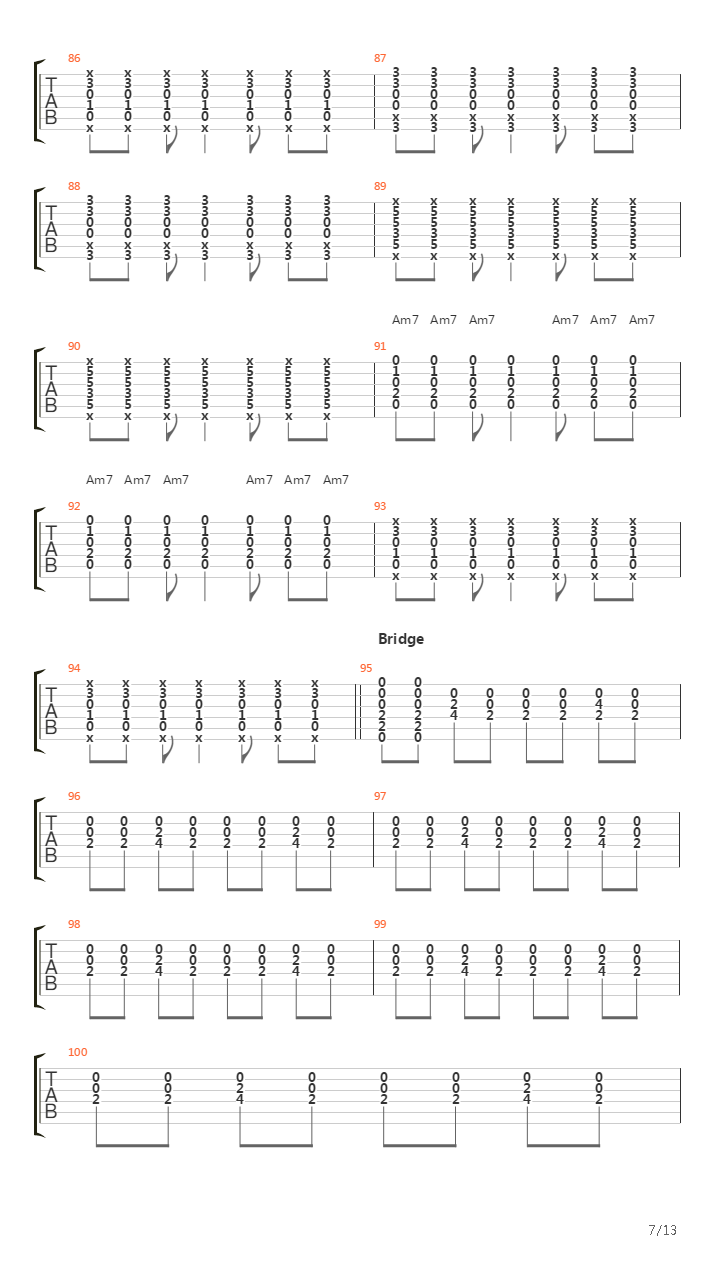 3x5吉他谱