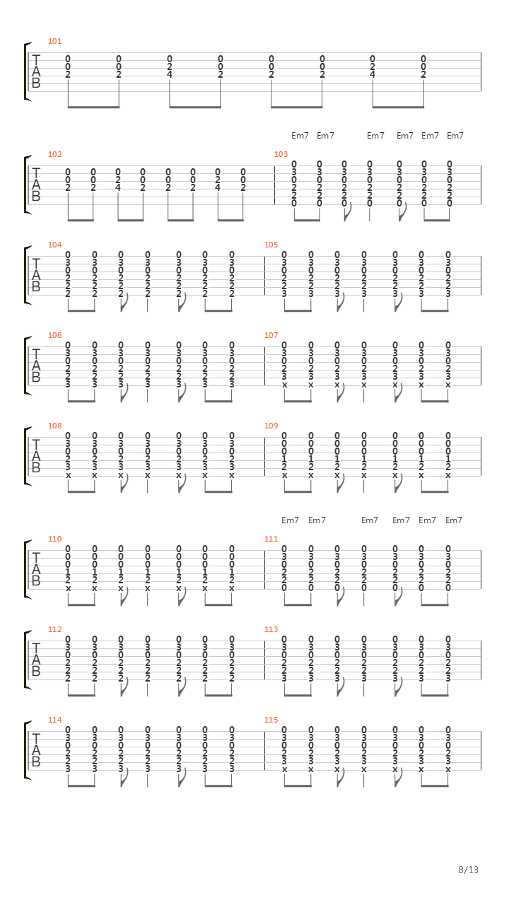 3x5吉他谱