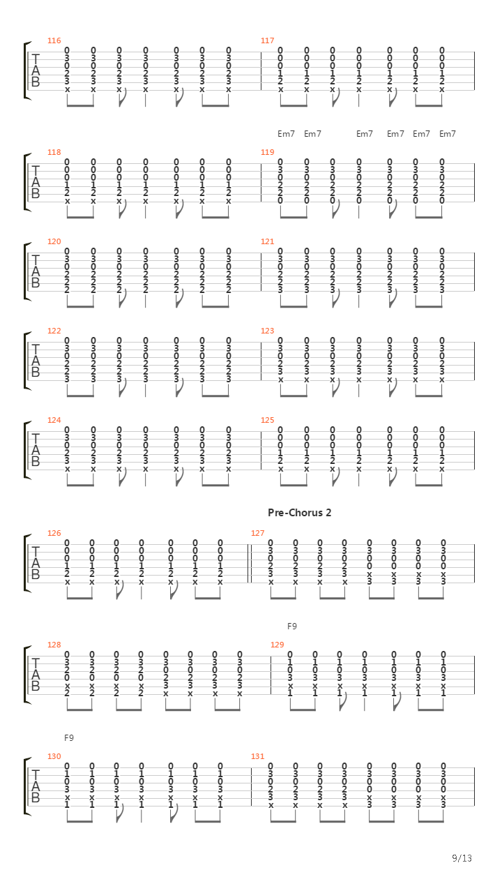 3x5吉他谱