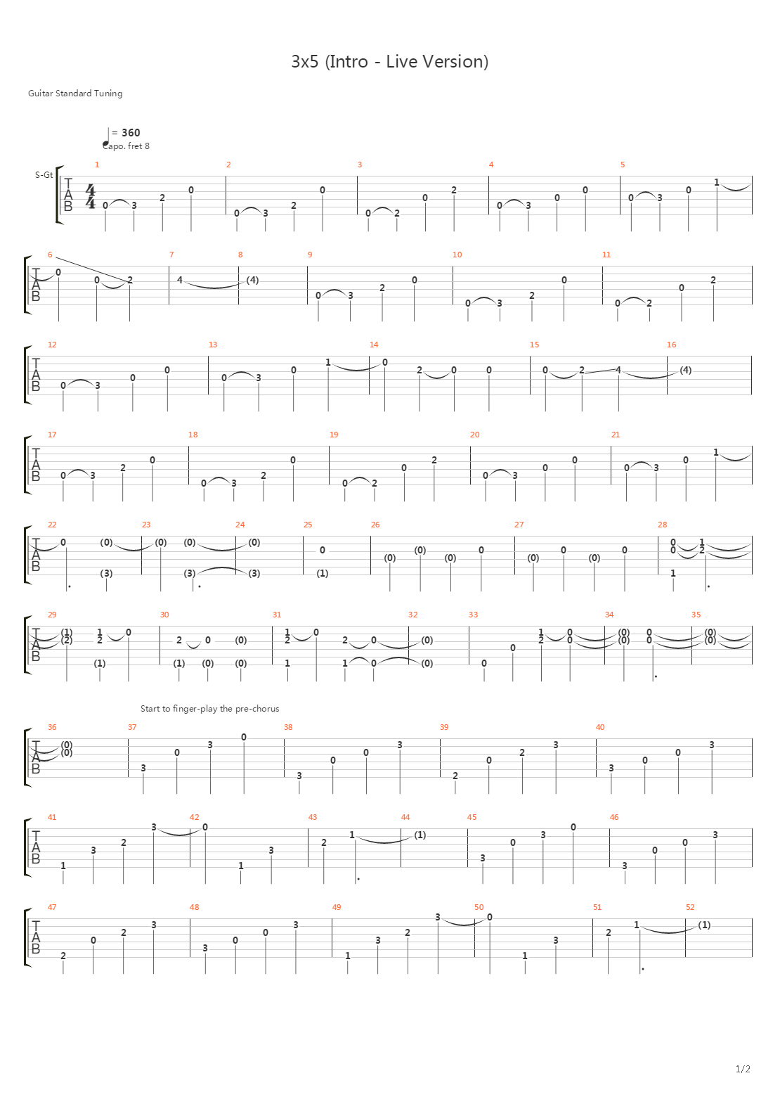 3x5吉他谱