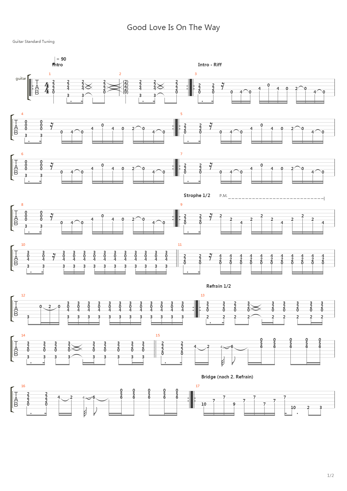 Good Love Is On The Way吉他谱