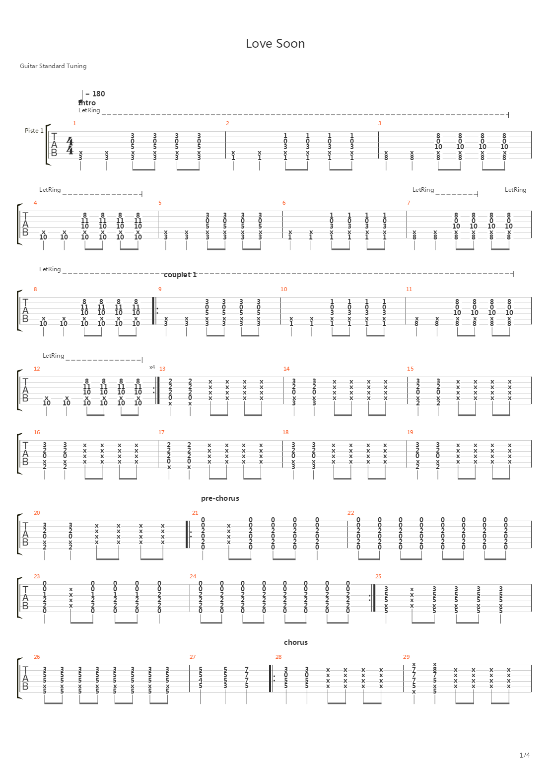 Love Soon吉他谱