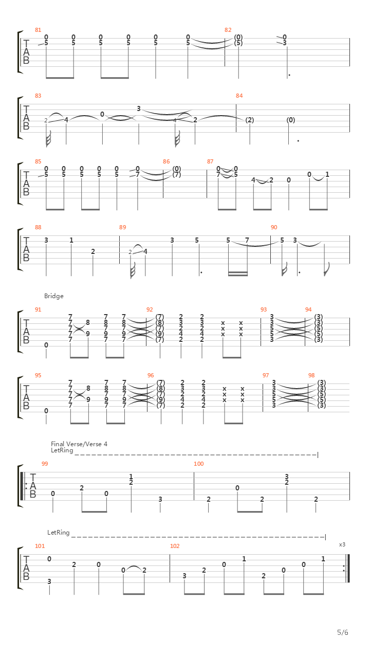 Victoria吉他谱