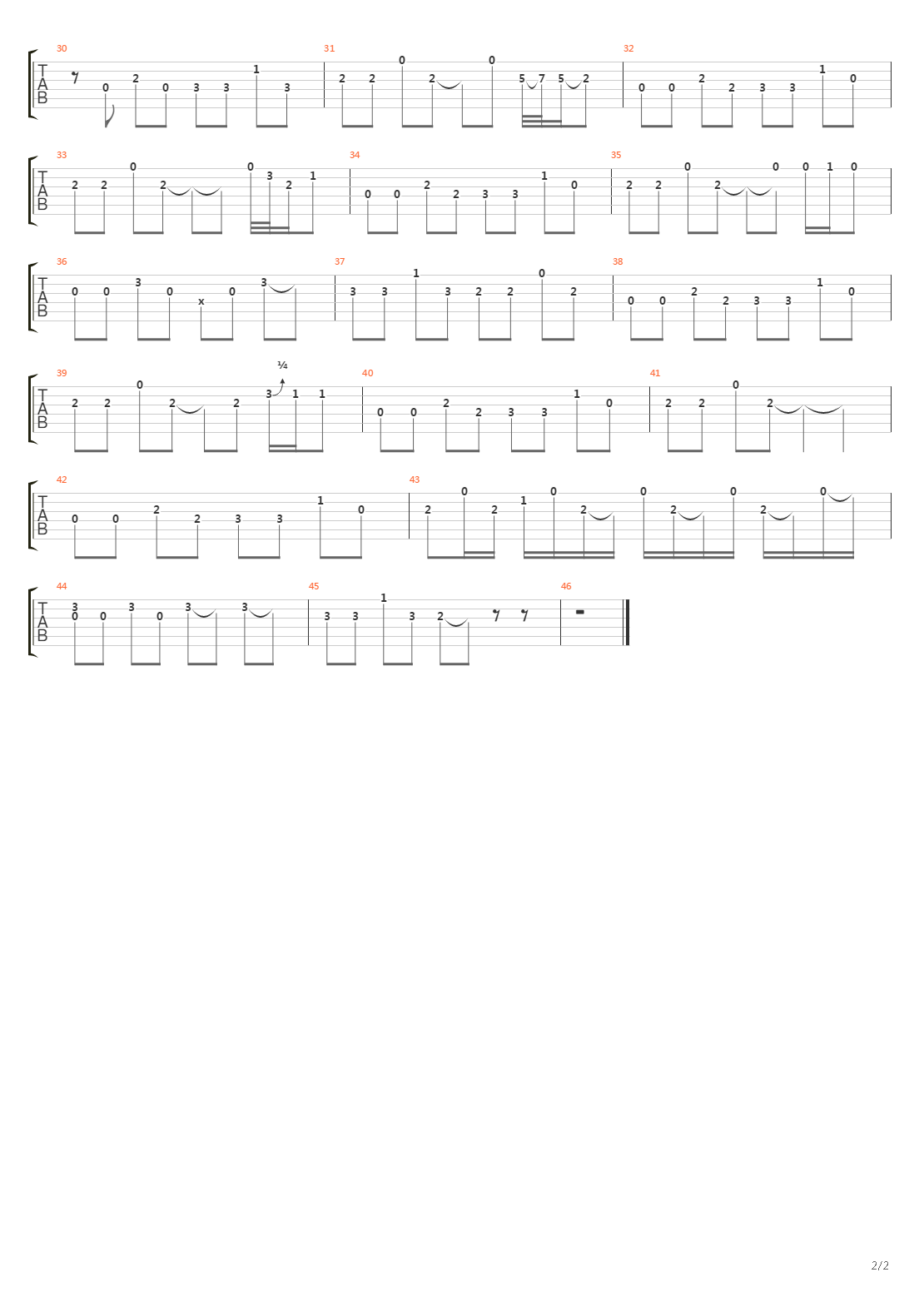 Murmur吉他谱