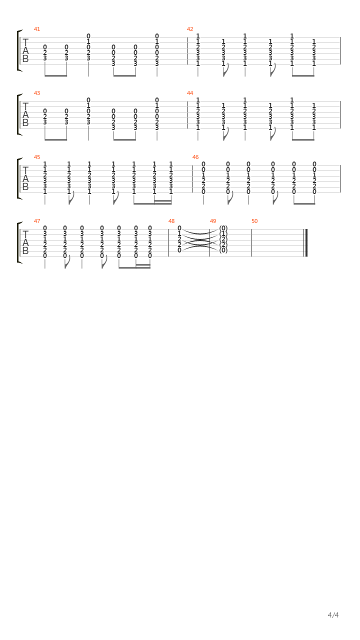 Regret吉他谱