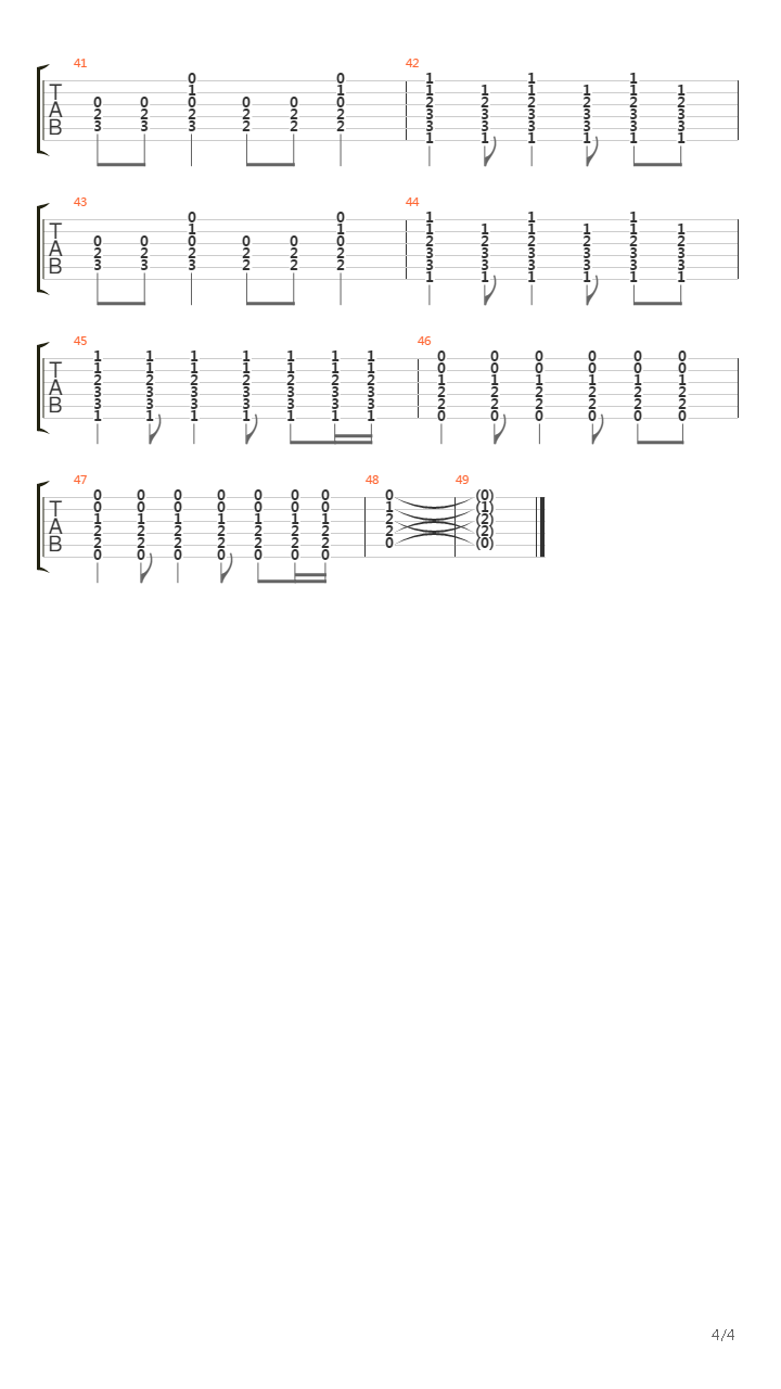 Regret吉他谱