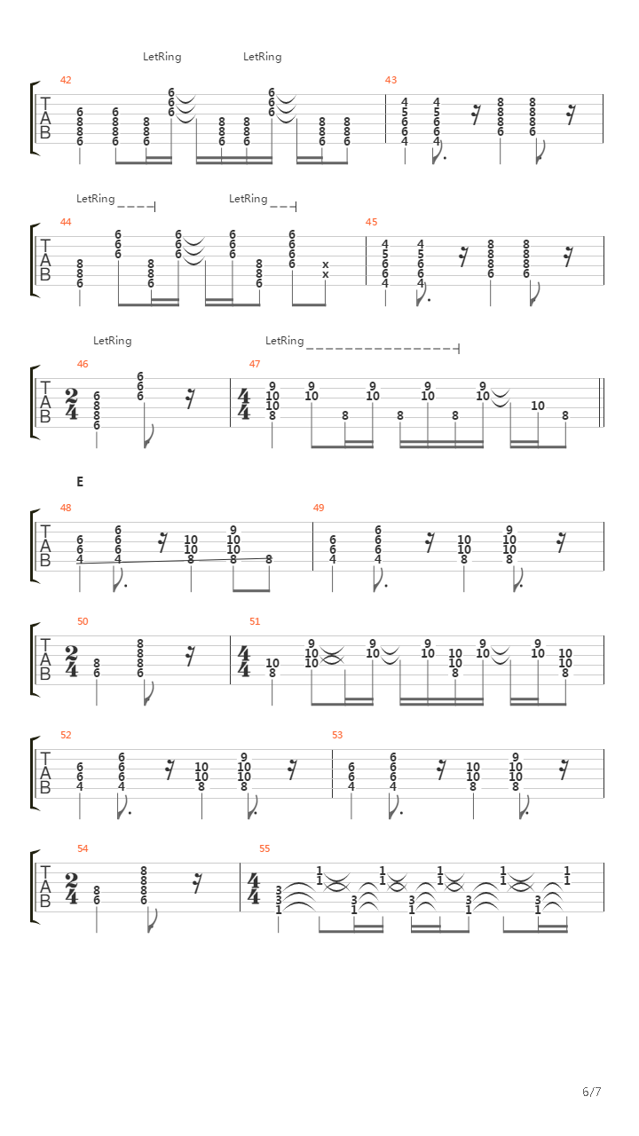 Scratches吉他谱