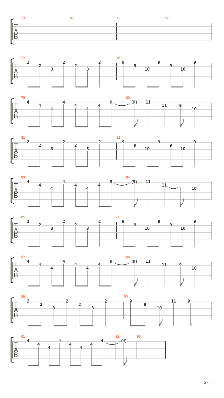 Song To Sing When Im Lonely吉他谱