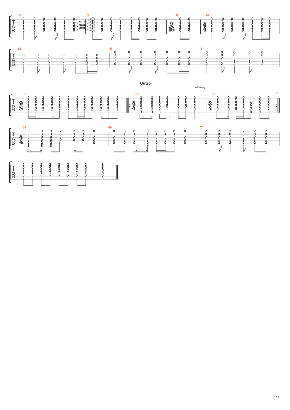 The Past Recedes吉他谱