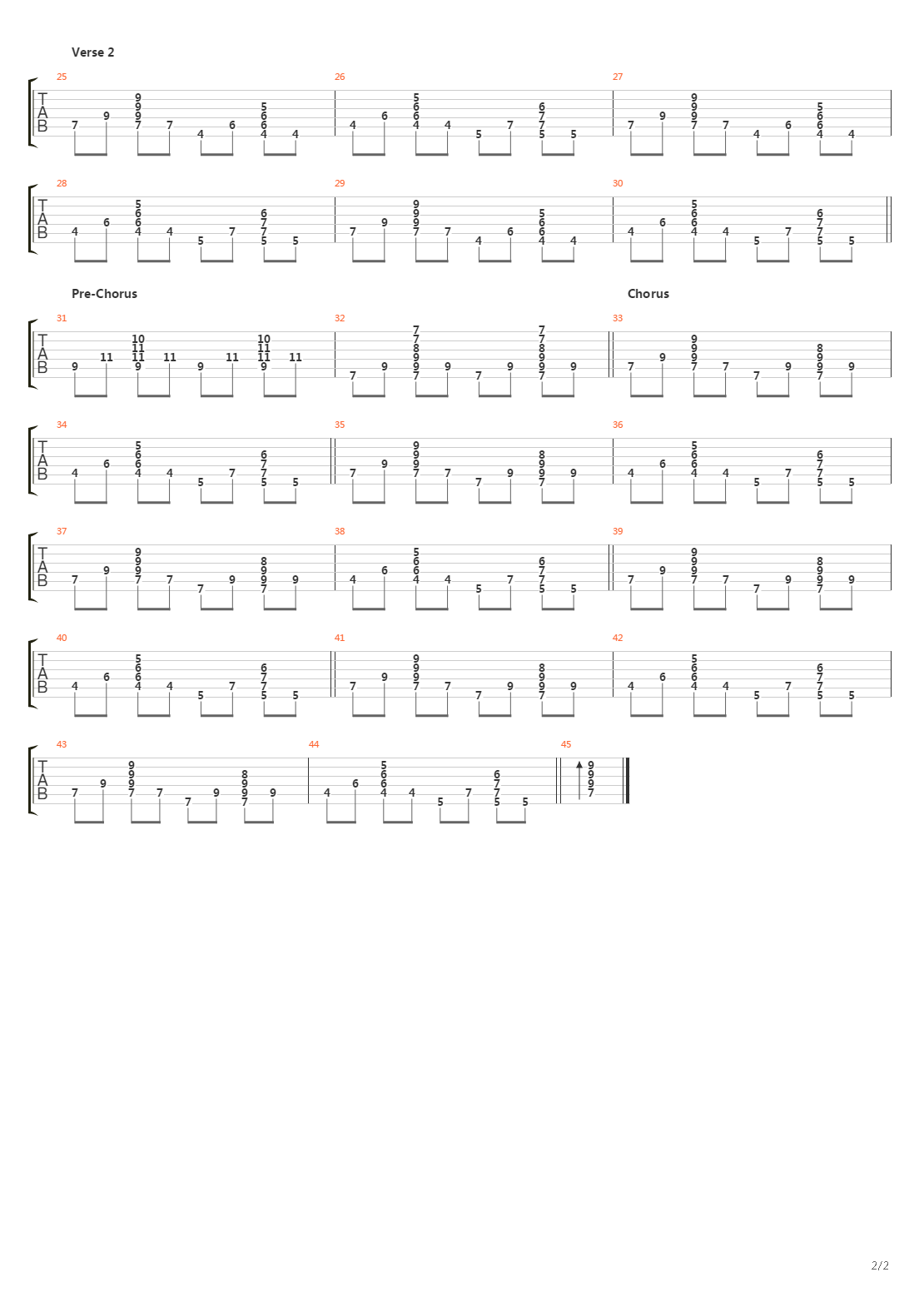 Gone吉他谱