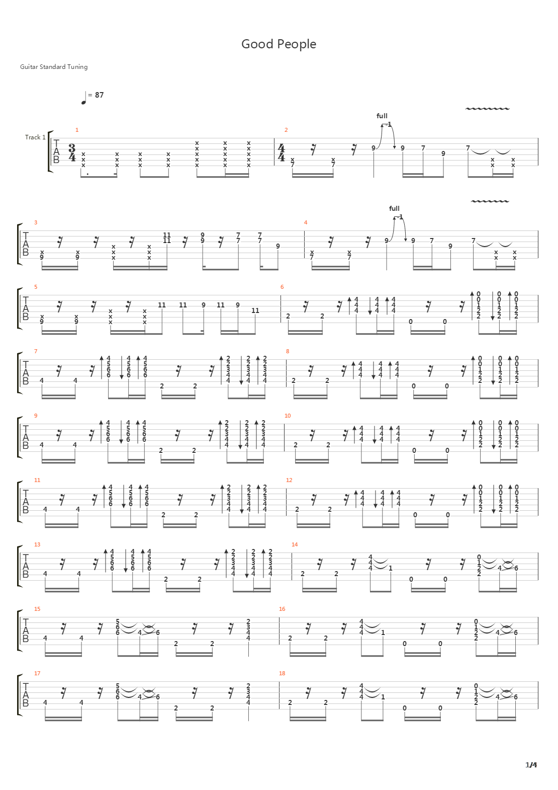 Good People吉他谱