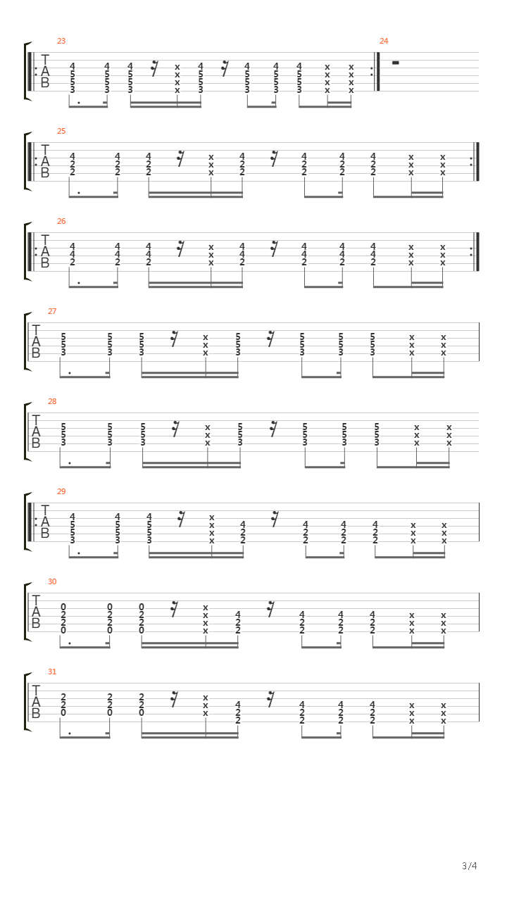 Holes To Heaven吉他谱