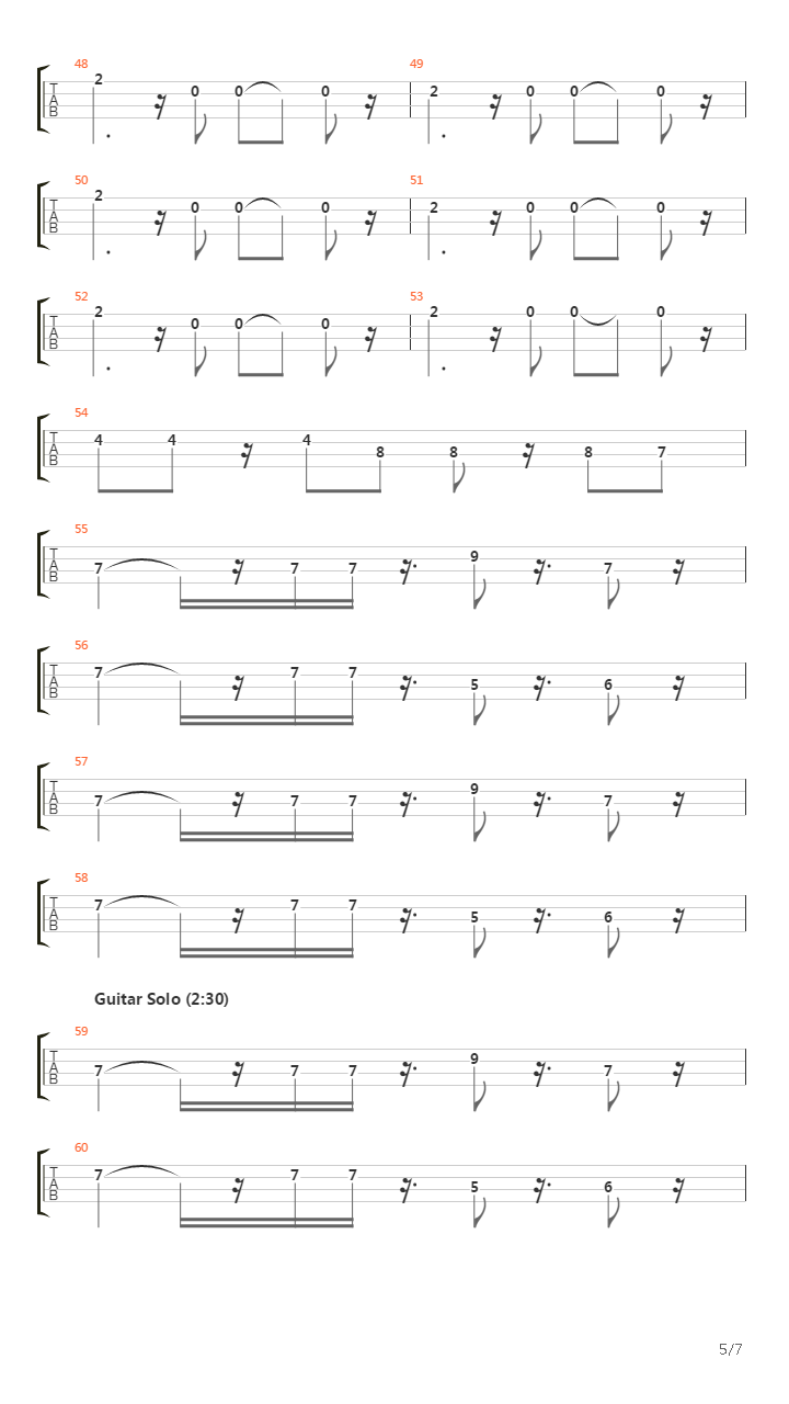 Middle Man吉他谱