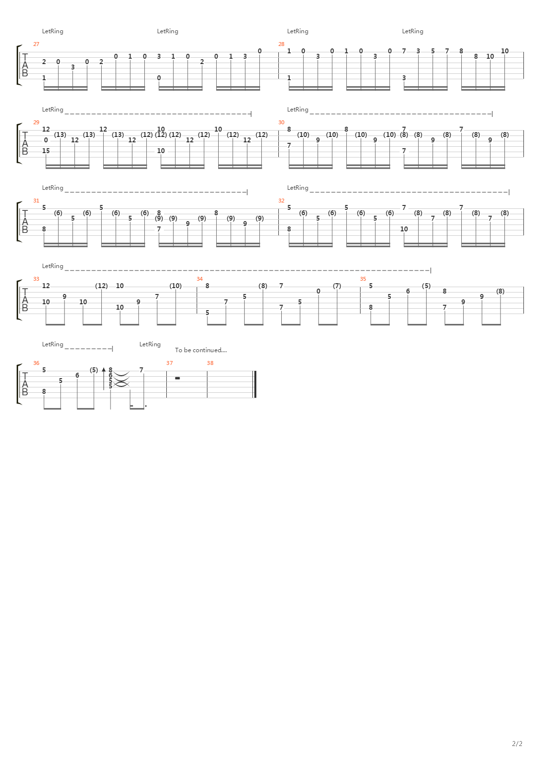 Cannon In C吉他谱