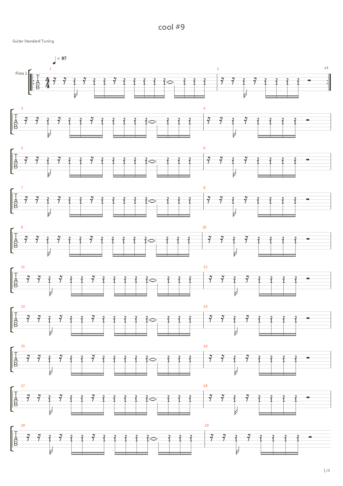 Cool 9吉他谱