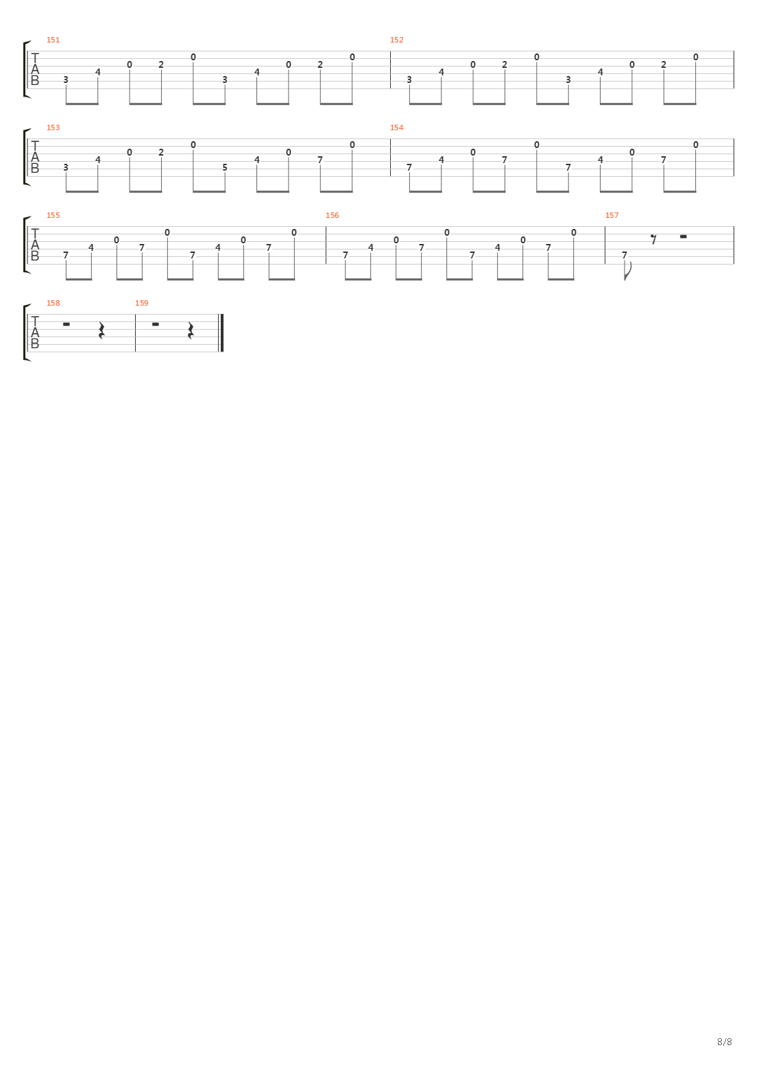 Echo吉他谱