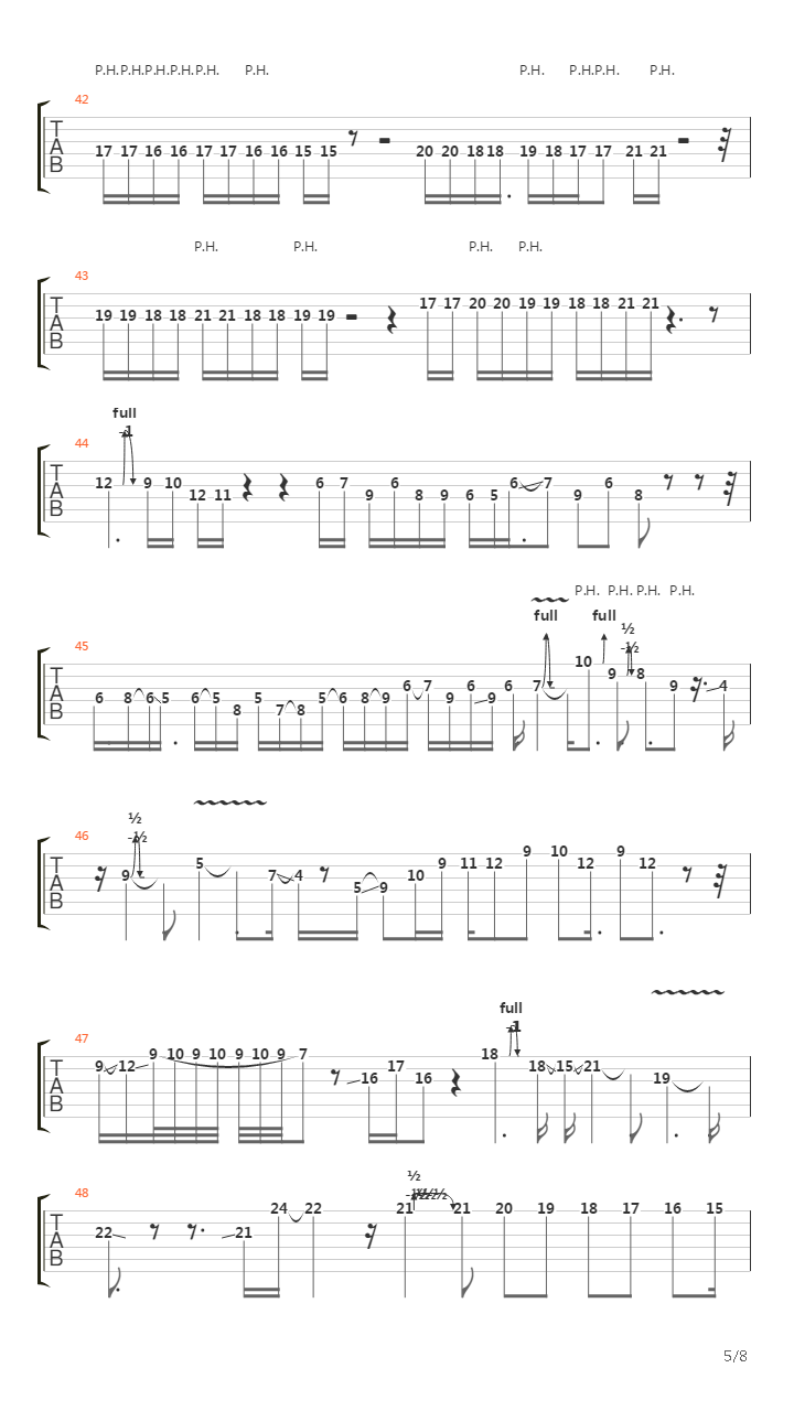 Ghost吉他谱