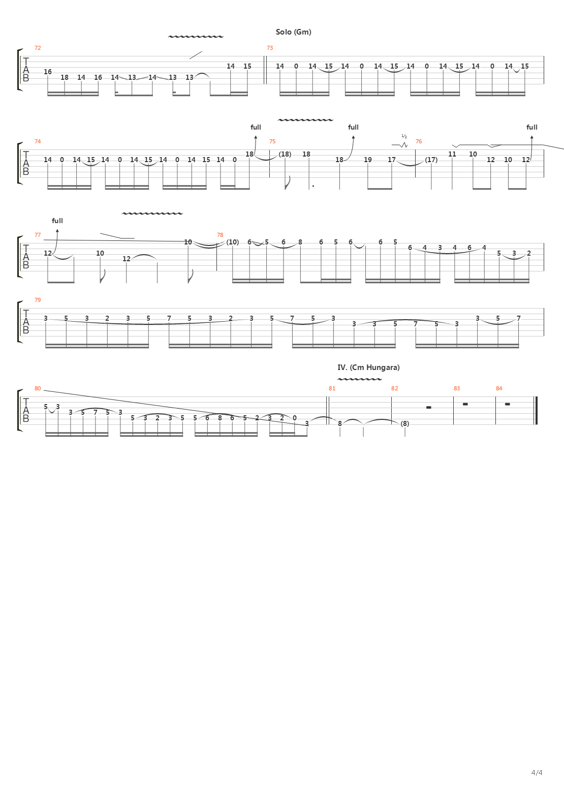 Musterion吉他谱