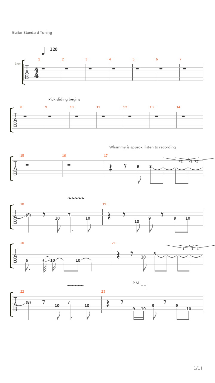 Musterion吉他谱