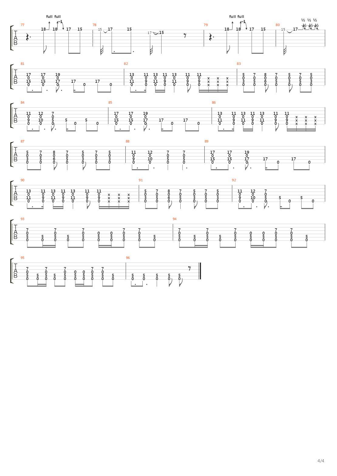 Oriental吉他谱