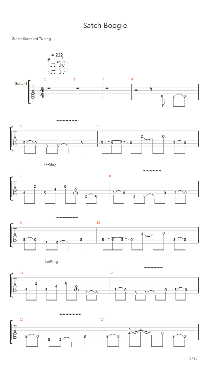 Satch Boogie吉他谱