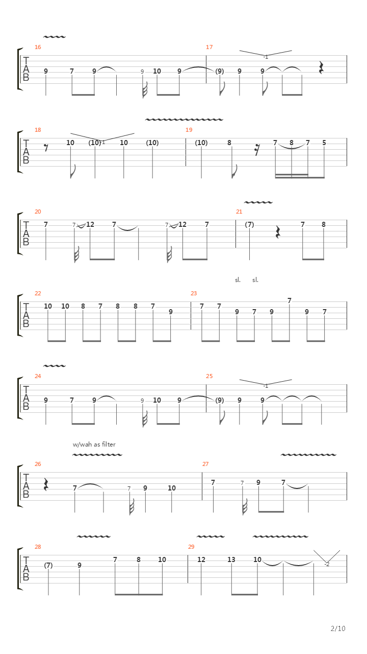 Time吉他谱