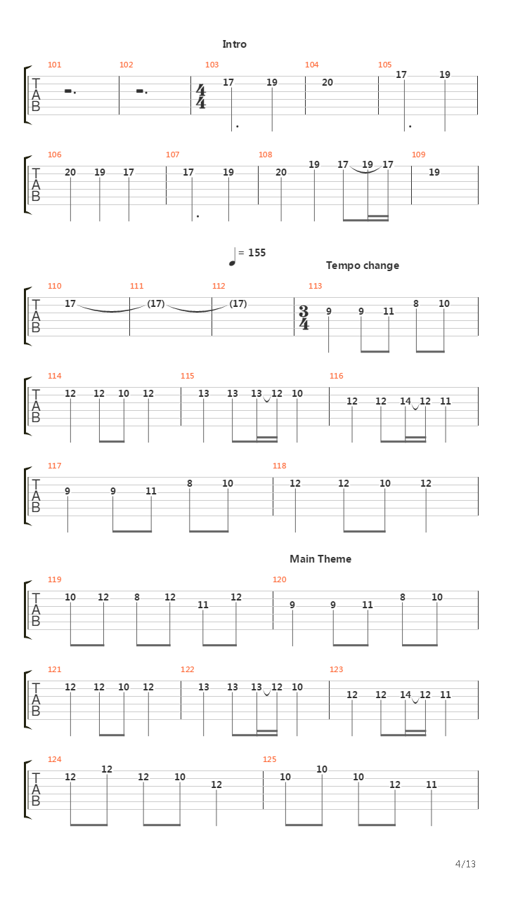 The Longest Journey吉他谱