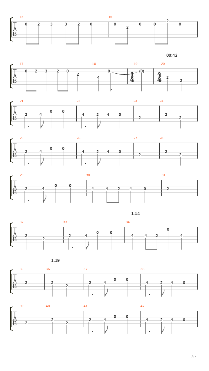 Victory Song吉他谱