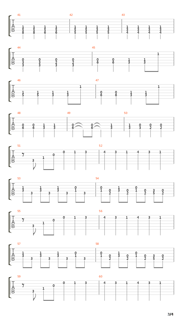 Exodus吉他谱