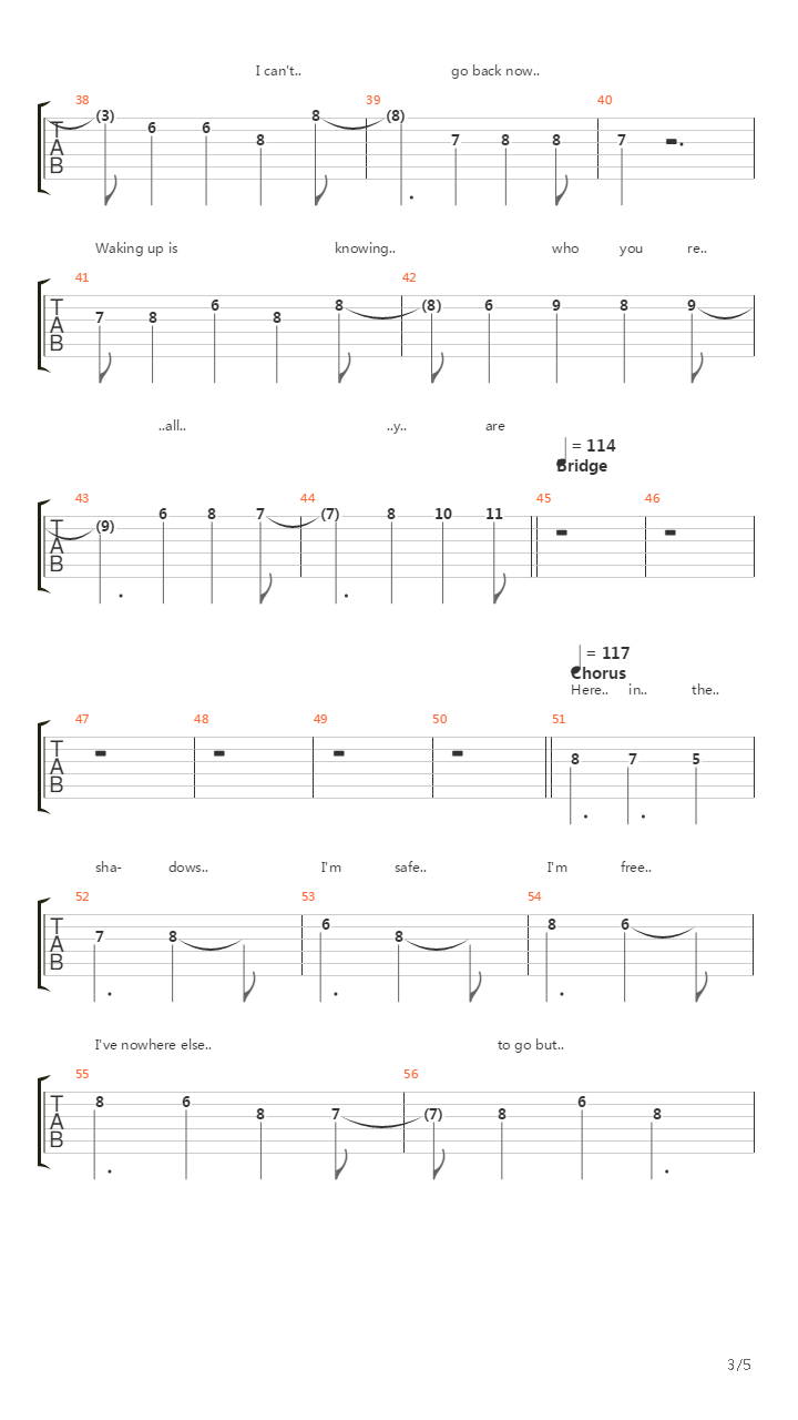 Exodus吉他谱