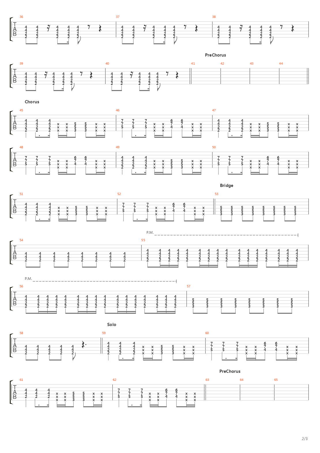 Going Under吉他谱