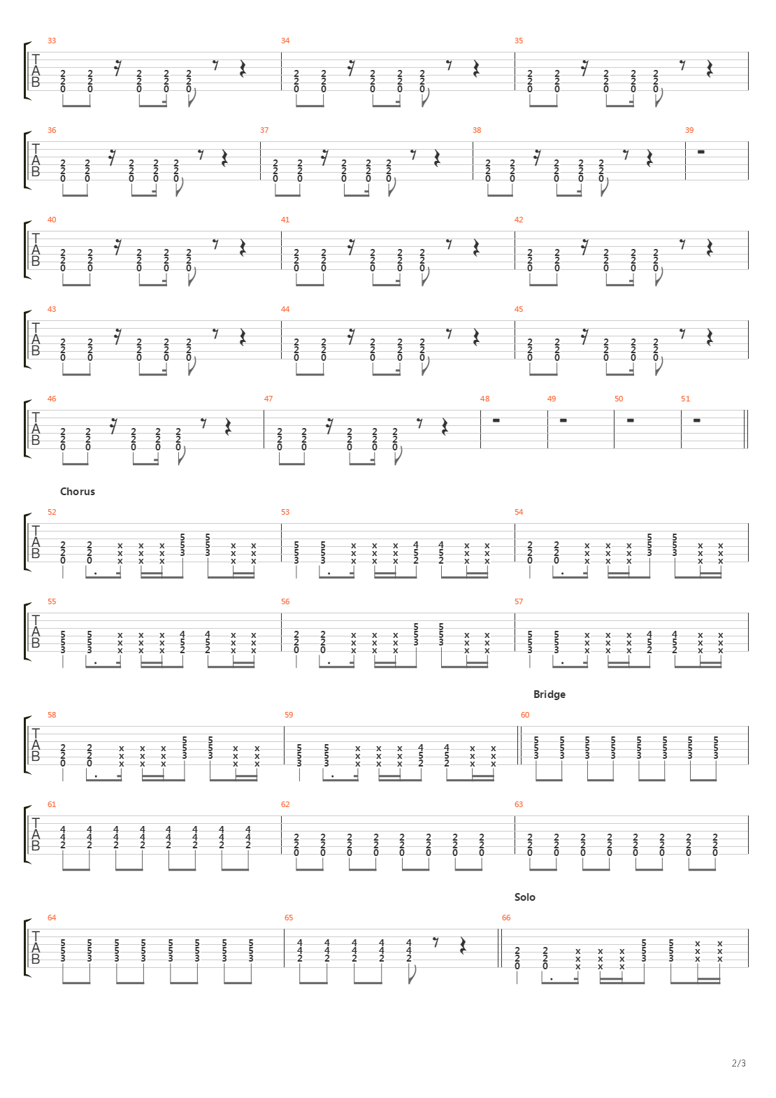 Going Under吉他谱