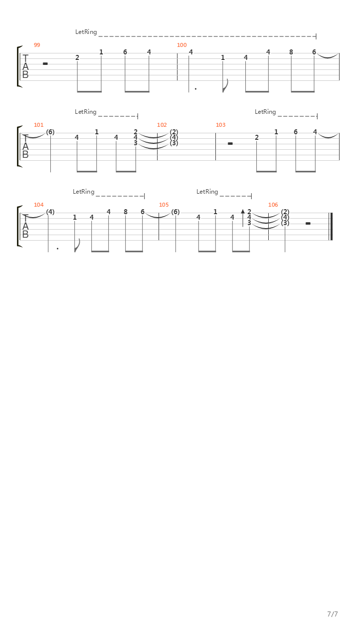 Lithium吉他谱