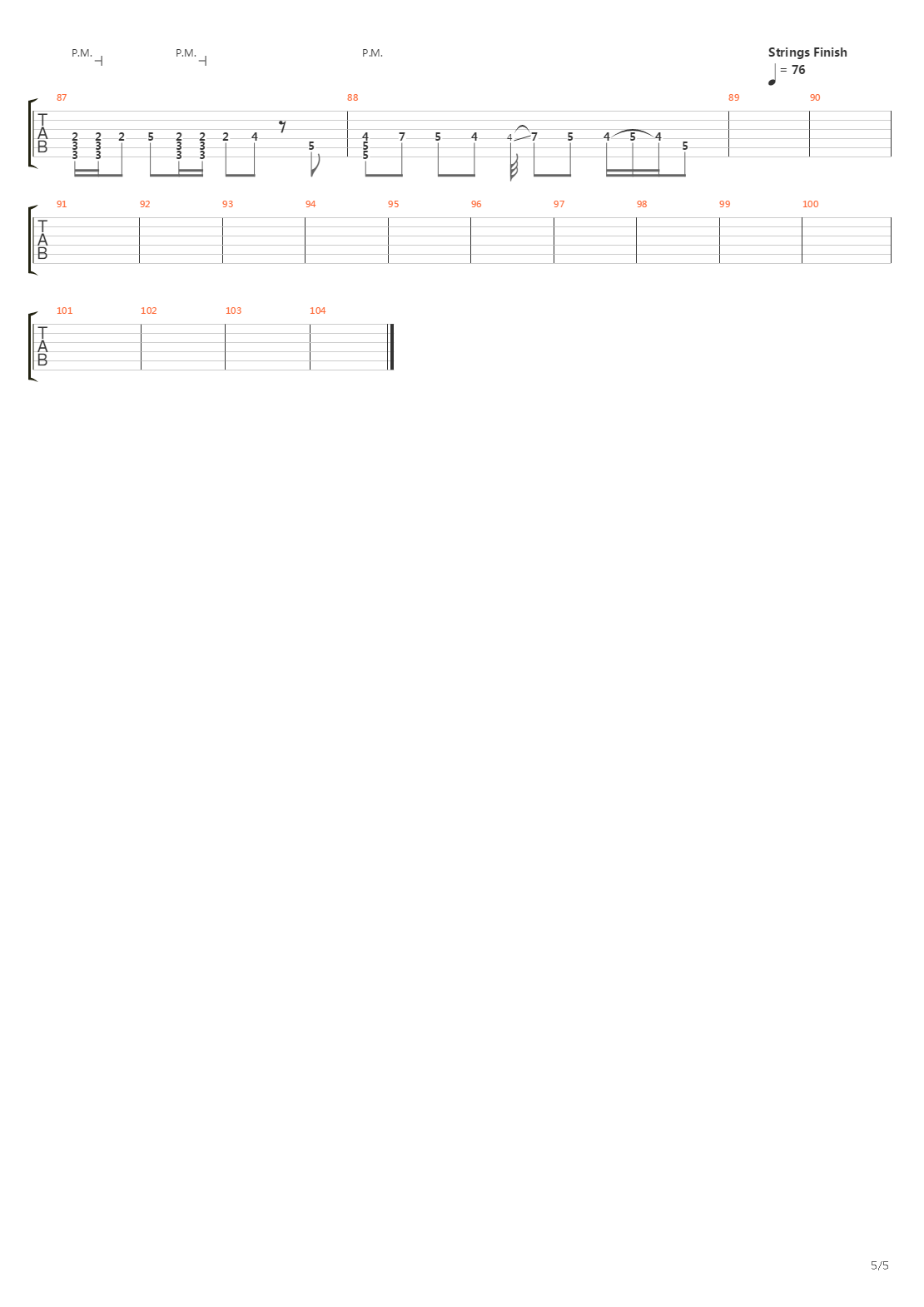 Tourniquet吉他谱