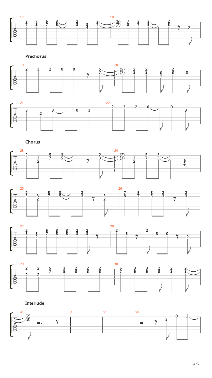 A Little Less Sixteen Candles A Little More Touch Me吉他谱