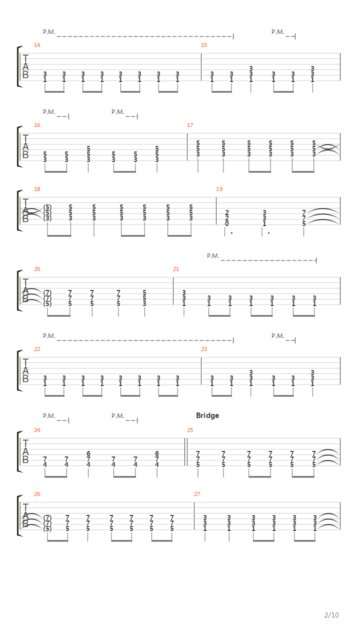 Dead On Arrival吉他谱