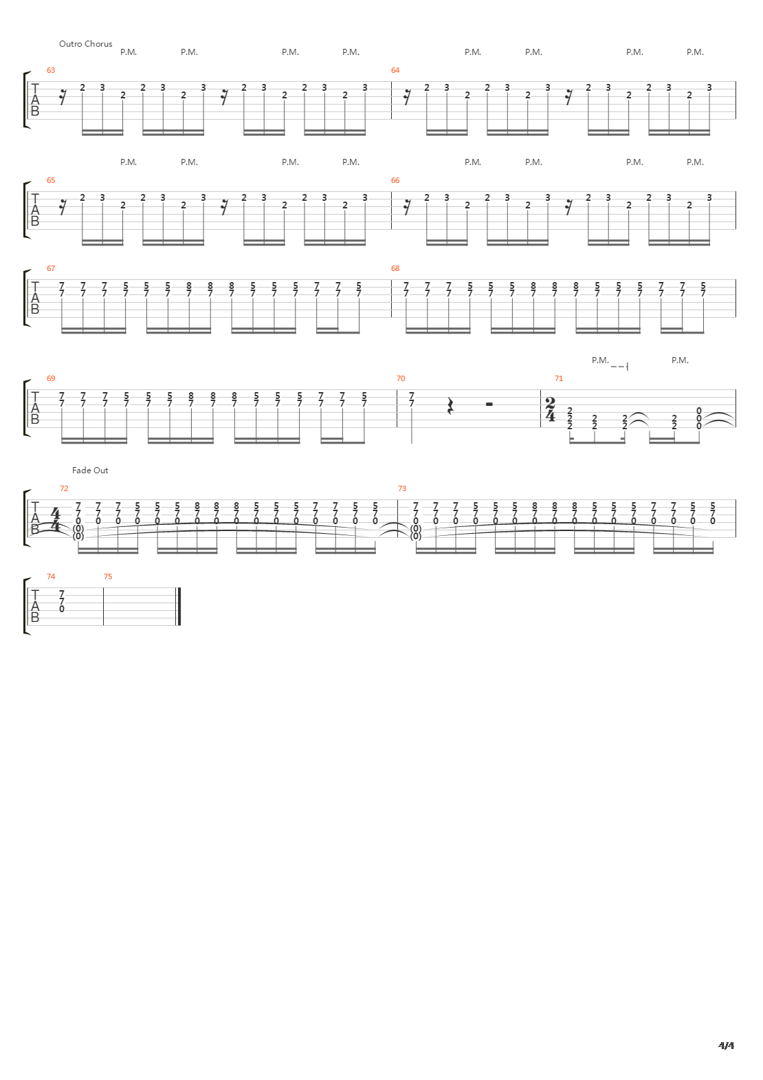 Sugar Were Going Down吉他谱