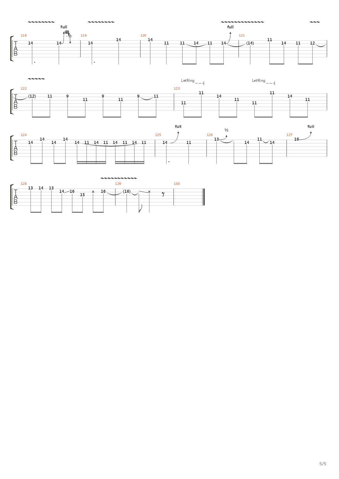 River吉他谱