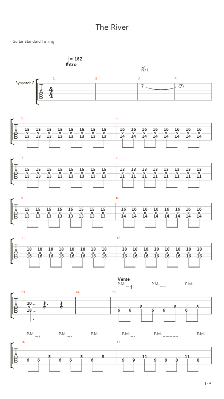 River吉他谱