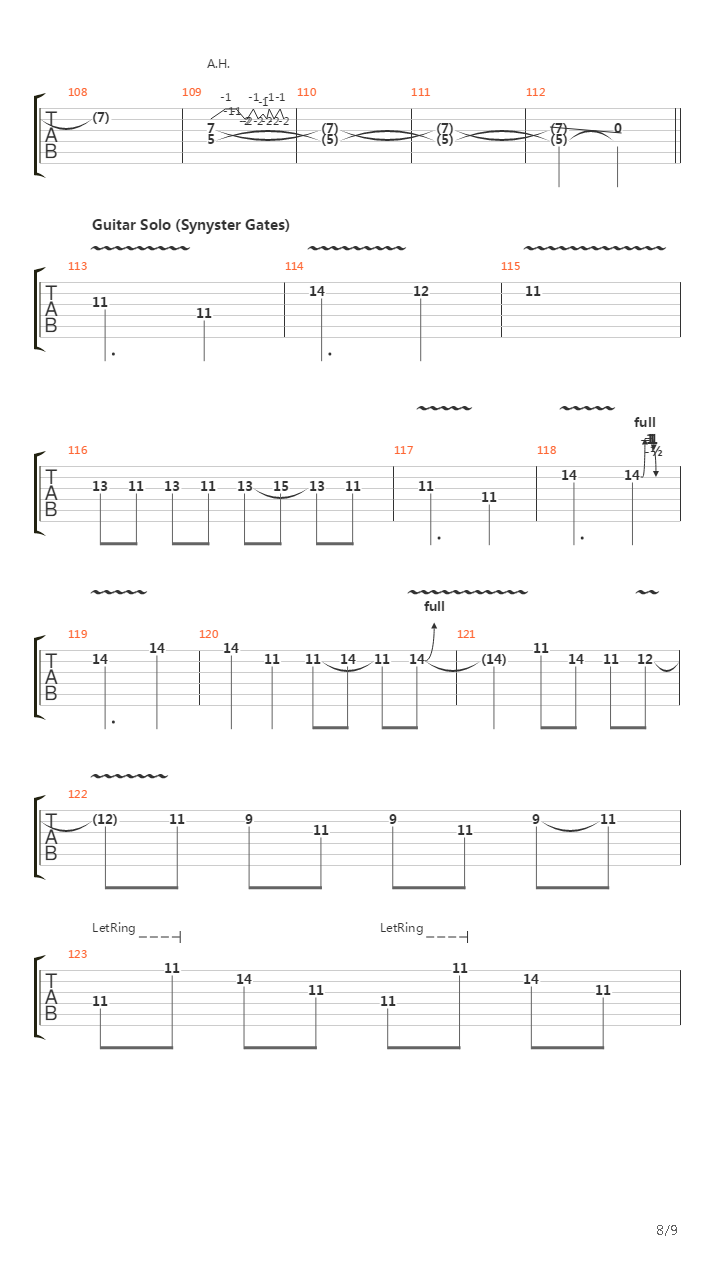 River吉他谱