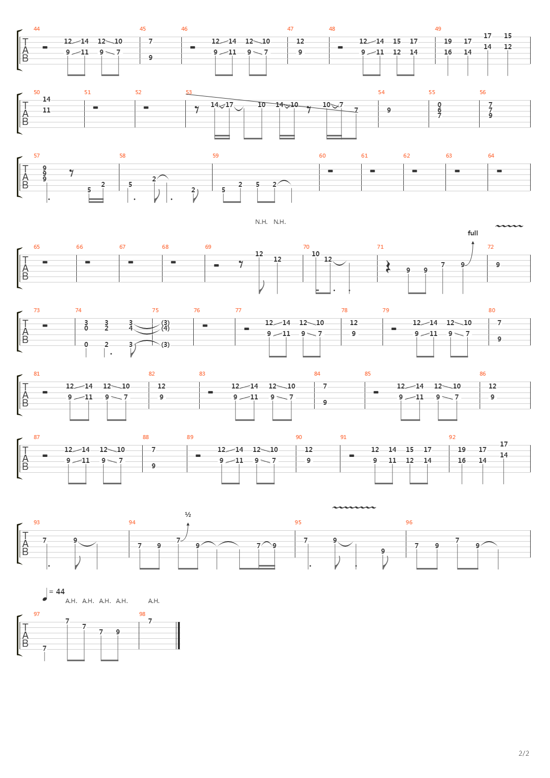 Separate Ways吉他谱