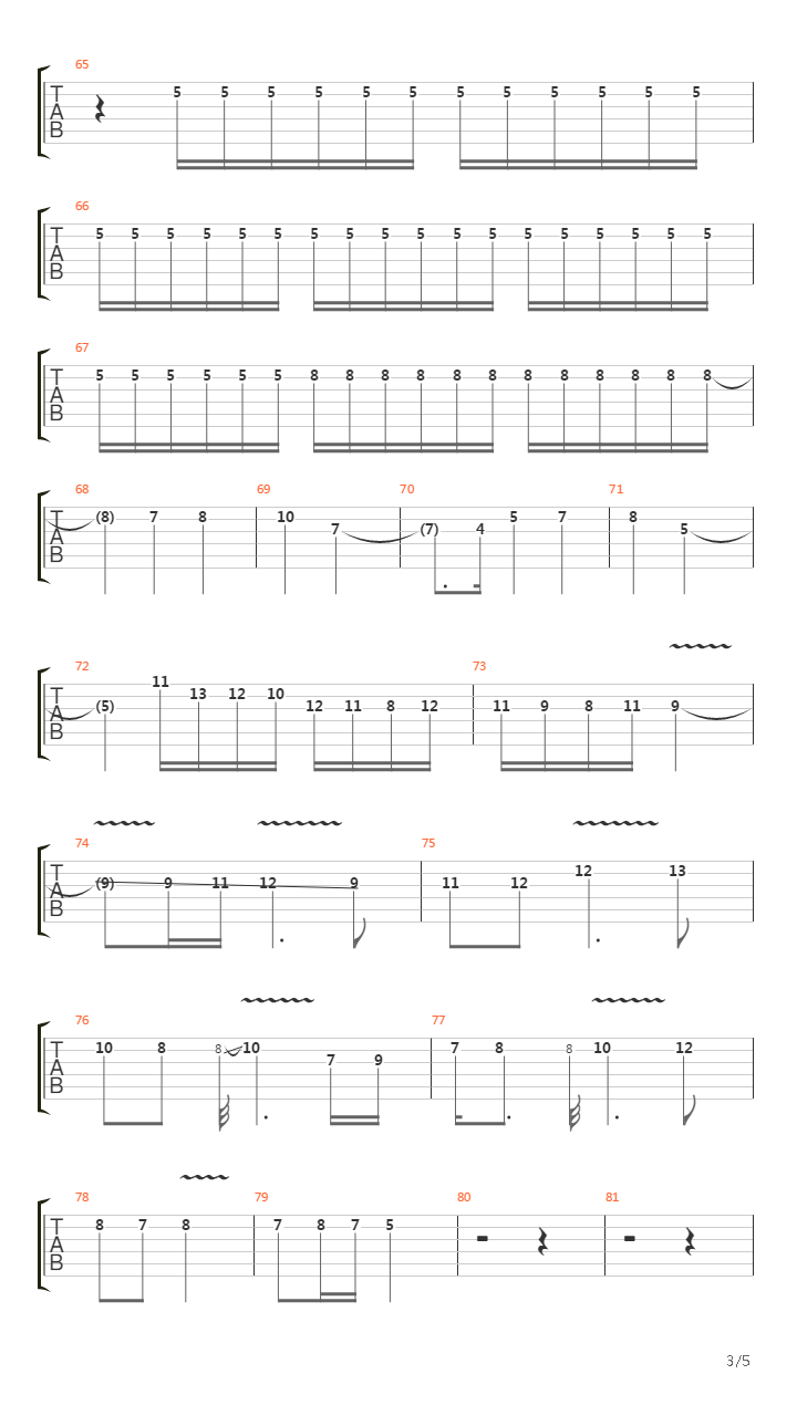 Spanish吉他谱